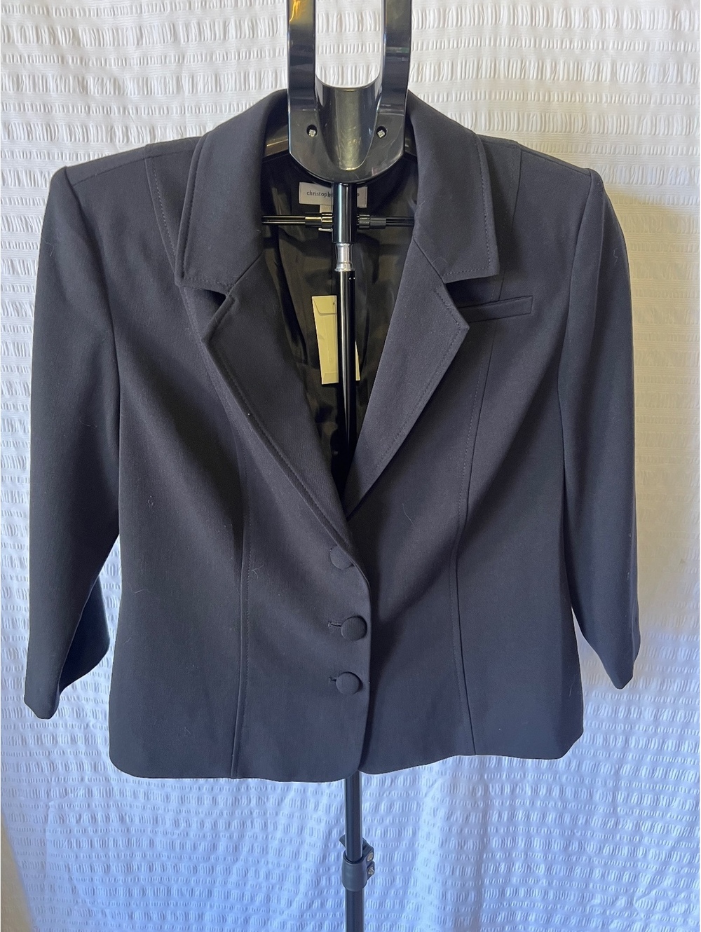 Christopher & Banks Black Tailored Blazer Jacket Size M NWT